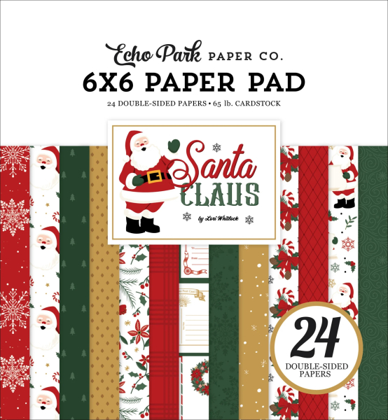 Santa Claus 6x6 Paperpad - Echo Park
