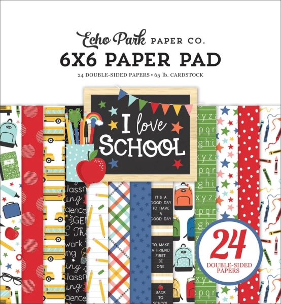 I Love School 6x6 Paperpad - Echo Park