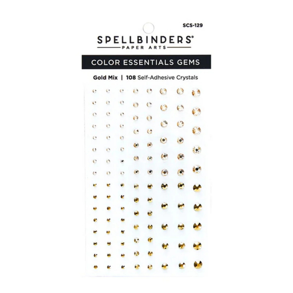 Color Essentials Gems, Gold Mix - Spellbinders