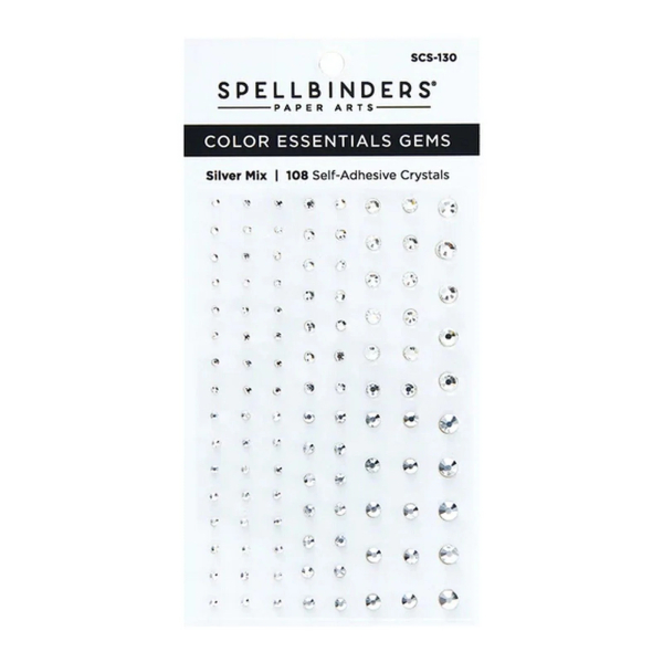 Color Essentials Gems, Silver Mix - Spellbinders