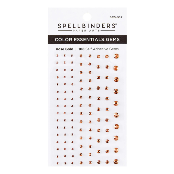 Color Essentials Gems, Rose Gold - Spellbinders