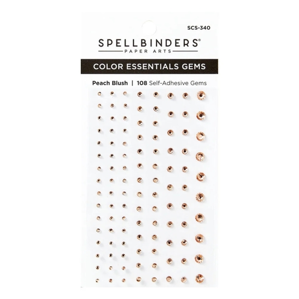 Color Essentials Gems, Peach Blush - Spellbinders