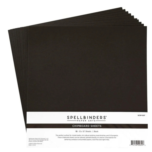 Chipboard Sheets Black - Spellbinders