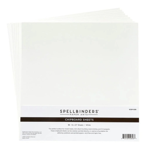 Chipboard Sheets White - Spellbinders