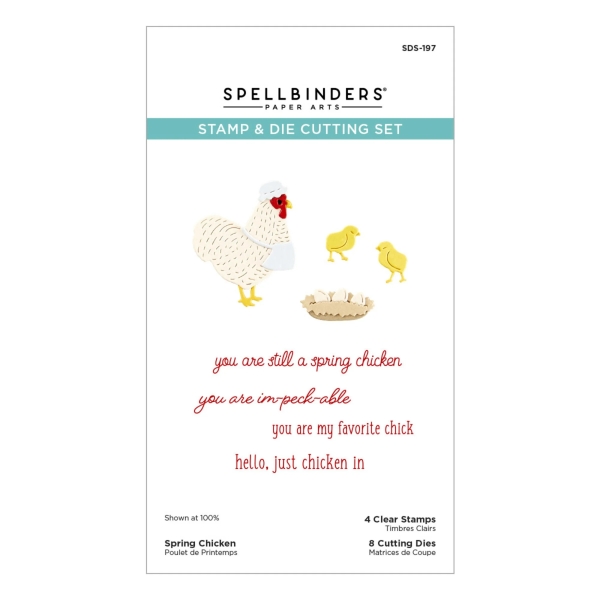 Spring Chicken, Stempel - und Stanzenset - Spellbinders