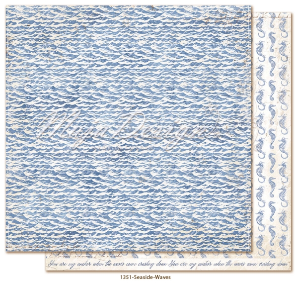 Seaside - Waves, Designpapier - Maja Design