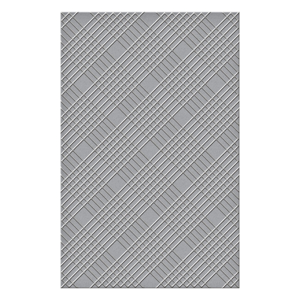 Diamond Plaid, Prägeschablone - Spellbinders