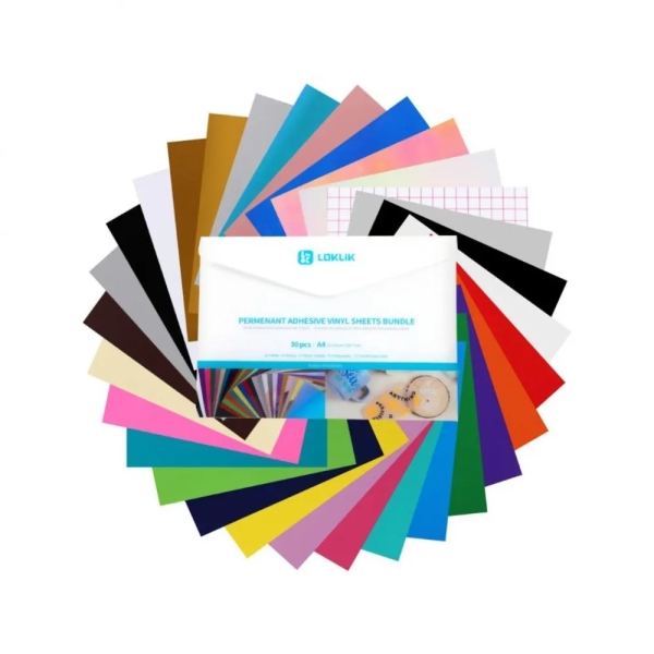 Vinylfolie Permanent Material Bundle (A4) - LOKLiK