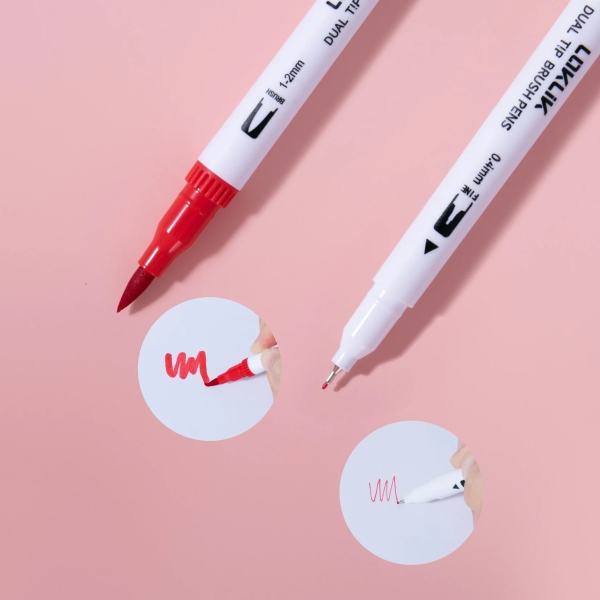 Dual Tip Brush Pens - LOKLiK