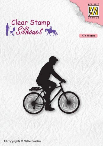 Cyclist, Clearstamp - Nellie's Choice