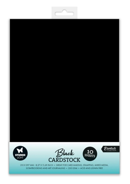 Black Cardstock A4 - Studiolight
