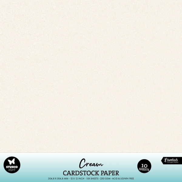 Cream Cardstock 12"x12" - Studiolight