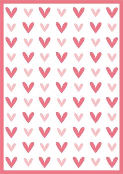 Heart Pattern, Schablone - Studiolight