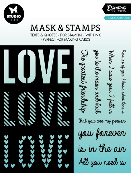 Love Sentiments, Schablone & Stempel - Studiolight