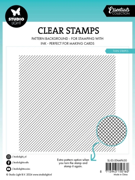 Thin Stripes, Clearstamp - Studiolight