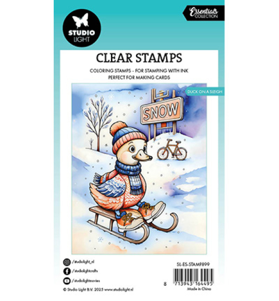 Duck on a Sleigh, Clearstamp - Studiolight