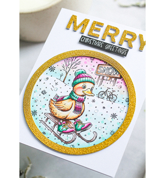 Duck on a Sleigh, Clearstamp - Studiolight
