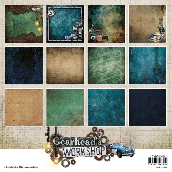 Gearhead's Workshop, 8x8 Paperpad - Studiolight