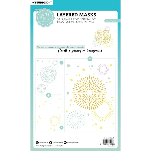 Fireworks, Schablone - Studiolight