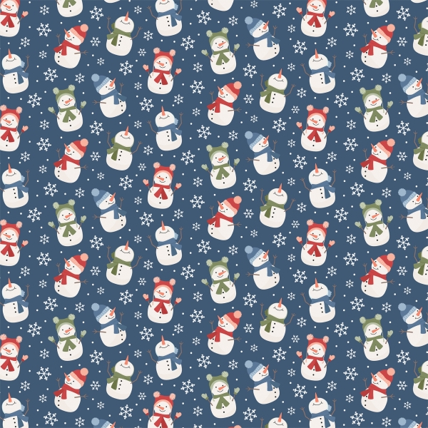 Chilling with my Snowmies - Snowman Friends, Designpapier - Echo Park Paper