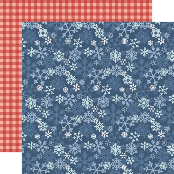 Chilling with my Snowmies - Feeling Frosty Snowflakes, Designpapier - Echo Park Paper