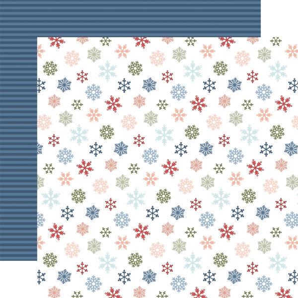 Chilling with my Snowmies - Colorful Snowflakes, Designpapier - Echo Park Paper