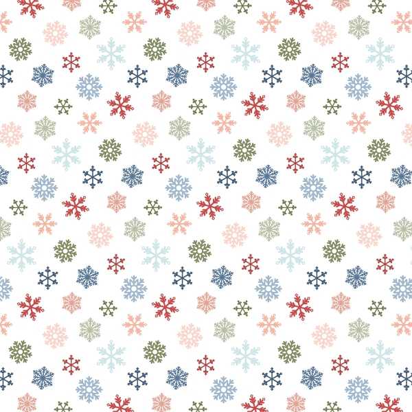 Chilling with my Snowmies - Colorful Snowflakes, Designpapier - Echo Park Paper