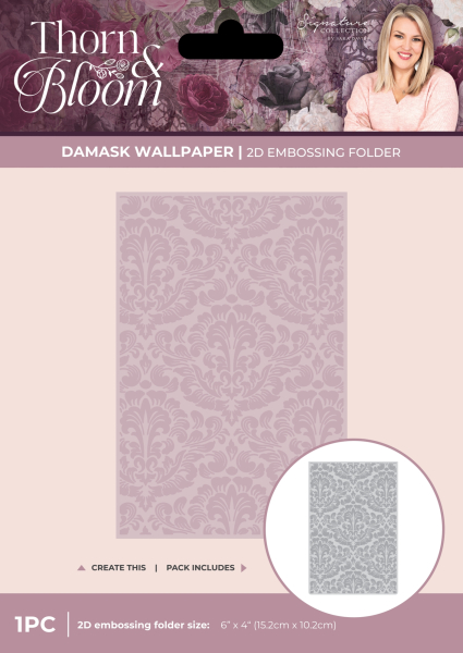 Damask Wallpaper, Prägefolder - Crafter's Companion