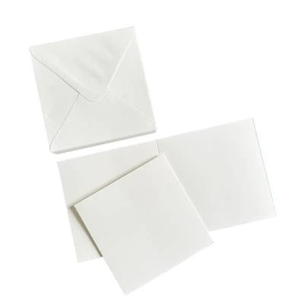 Cards & Envelopes 13,5 cm x 13,5 cm, Snow White - Paper Favourites