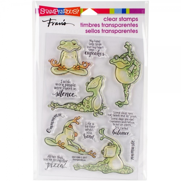 Frog Yoga, Clearstamp – Stampendous