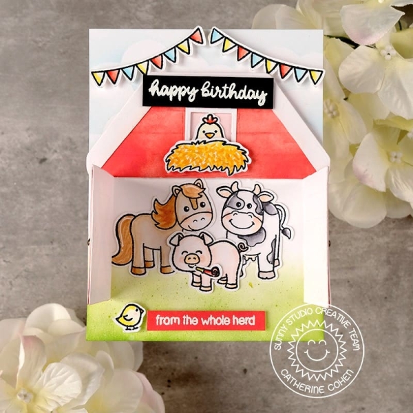 Barnyard Buddies, Clearstamp - Sunny Studio Stamps