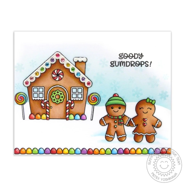 Jolly Gingerbread, Clearstamp - Sunny Studio Stamps