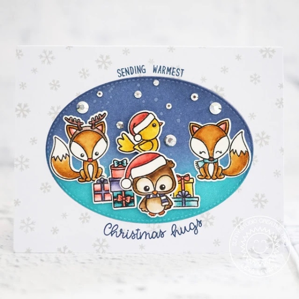 Happy Owlidays, Clearstamp - Sunny Studio Stamps