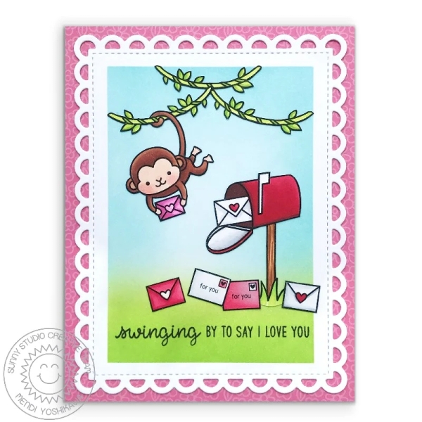 Love Monkey, Clearstamp - Sunny Studio Stamps