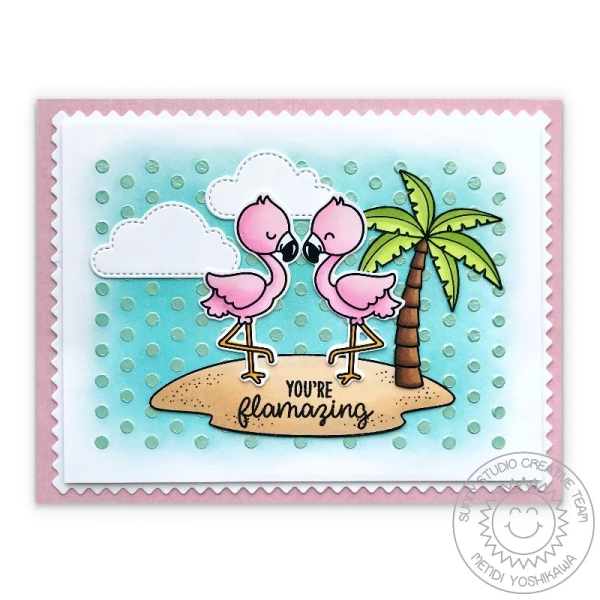 Fabulous Flamingos, Clearstamp - Sunny Studio Stamps