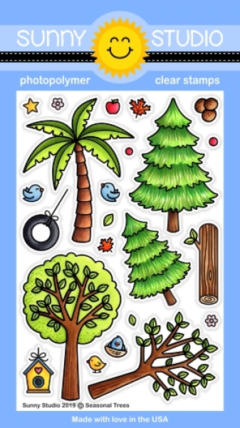 Seasonal Trees, Clearstamp - Sunny Studio Stamps