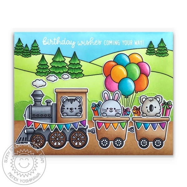 Floating By, Clearstamp - Sunny Studio Stamps