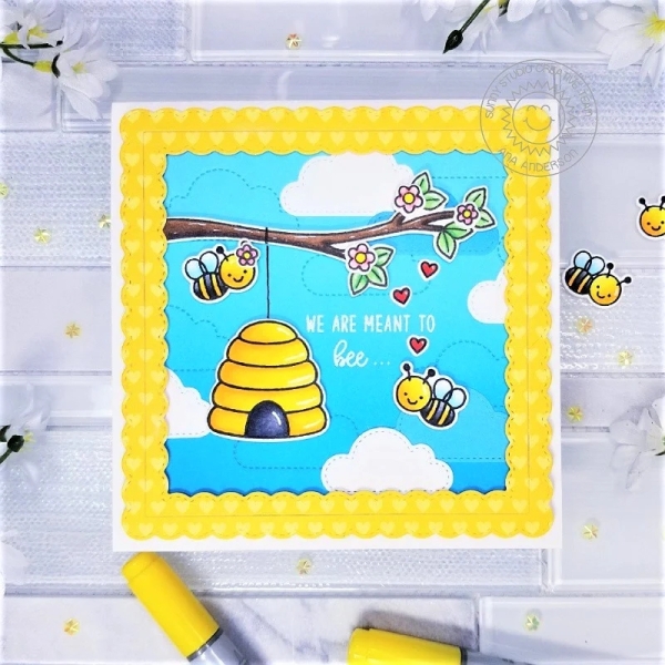 Just Bee-cause, Clearstamp - Sunny Studio Stamps