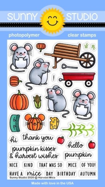 Harvest Mice, Clearstamp - Sunny Studio Stamps