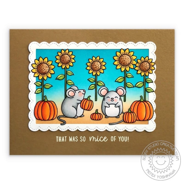 Harvest Mice, Clearstamp - Sunny Studio Stamps