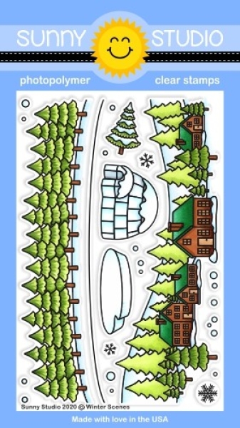 Winter Scenes, Clearstamp - Sunny Studio Stamps