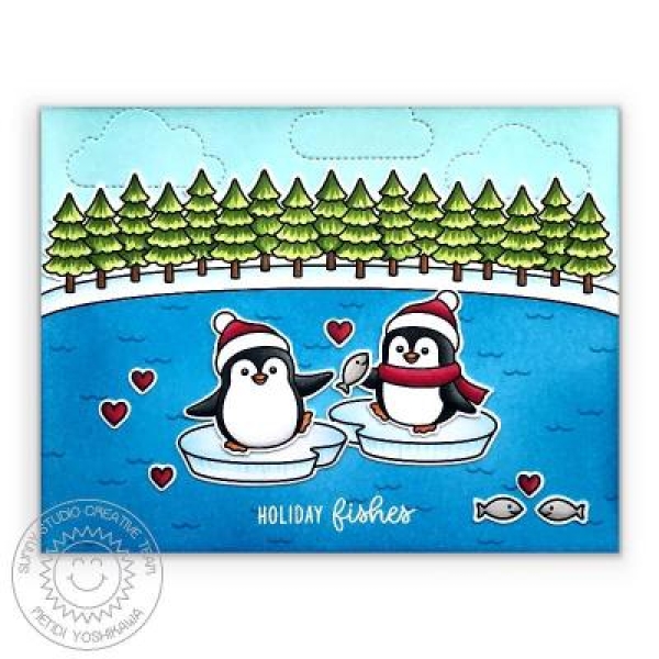 Winter Scenes, Clearstamp - Sunny Studio Stamps