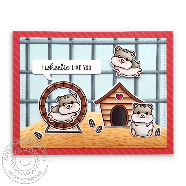 Happy Hamsters, Clearstamp - Sunny Studio Stamps