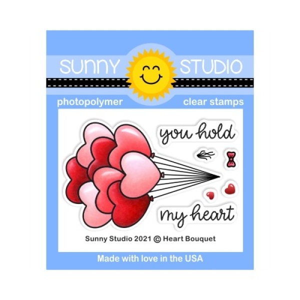 Heart Bouquet, Clearstamp - Sunny Studio Stamps