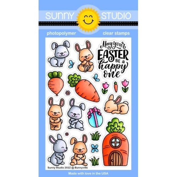 Bunnyville, Clearstamp - Sunny Studio Stamps