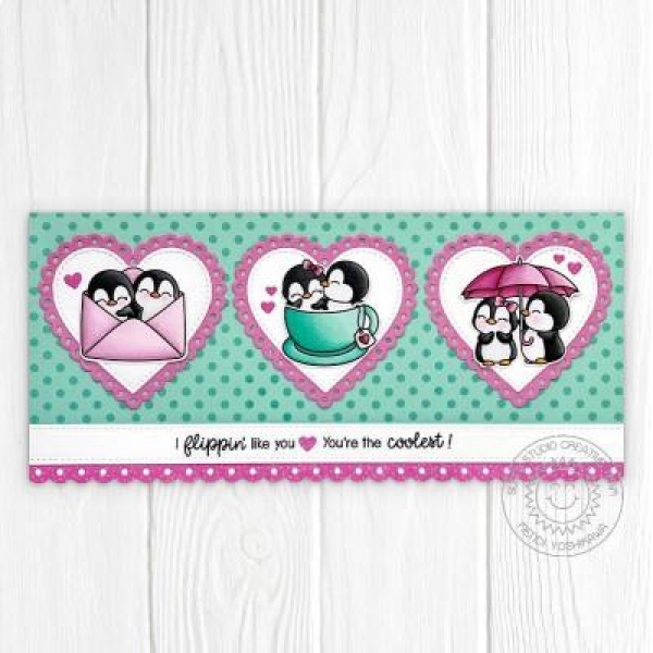 Passionate Penguins, Clearstamp - Sunny Studio Stamps