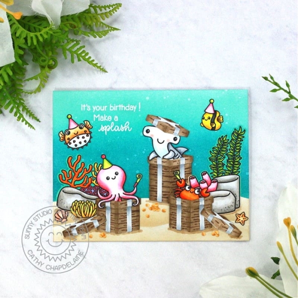 Fintastic Friends, Clearstamp - Sunny Studio Stamps