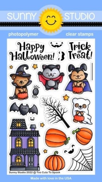 Too Cute To Spook, Clearstamp - Sunny Studio Stamps