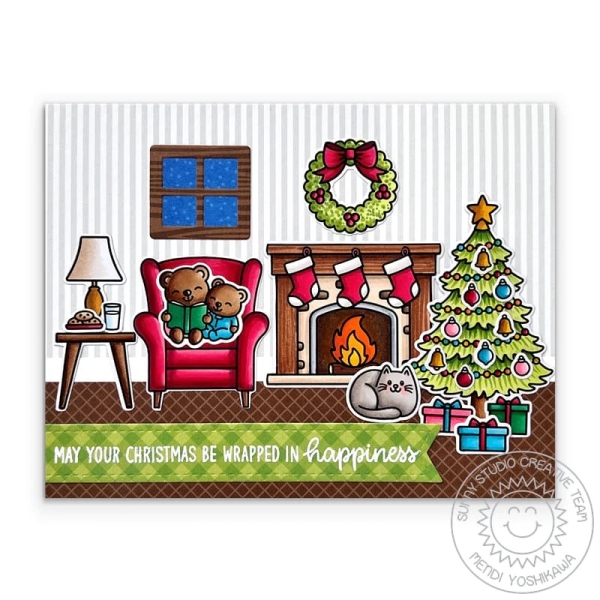 Cozy Christmas, Clearstamp - Sunny Studio Stamps