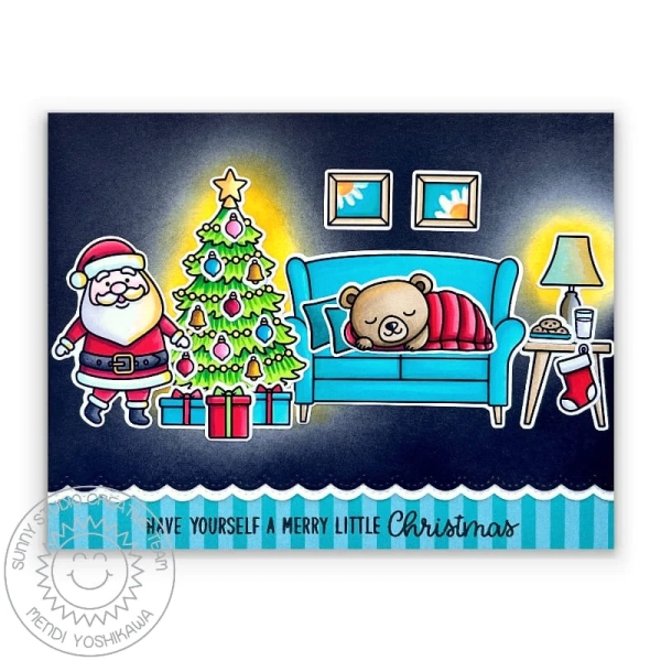 Cozy Christmas, Clearstamp - Sunny Studio Stamps